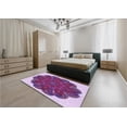 thumbnail image 4 of Ahgly Company Indoor Square Patterned Bright Lilac Purple Area Rugs, 7' Square, 4 of 6