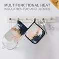 thumbnail image 4 of Yayeee Oven Mitts and Pot Holder Set of 2 Heat Resistant Kitchen Gloves Baking Hot Pad, Abstract Landscape, 4 of 5