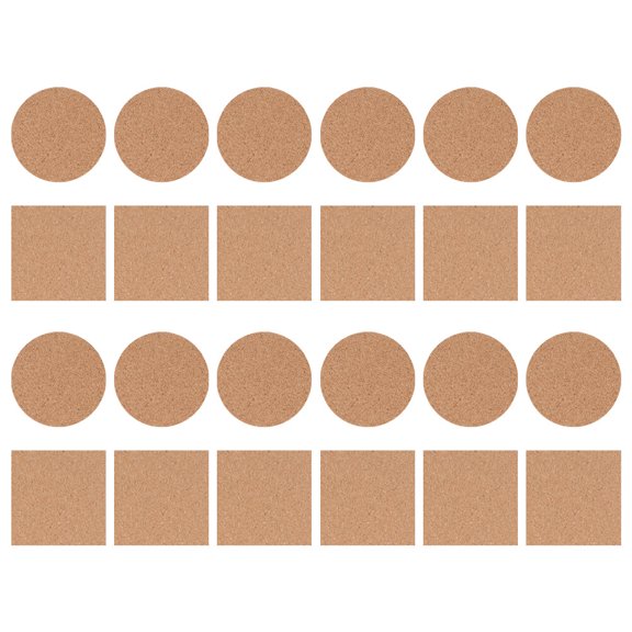 jojofuny Cork Coasters Bulk Square for Pots 24Pcs 3.93X3.93X0.08in