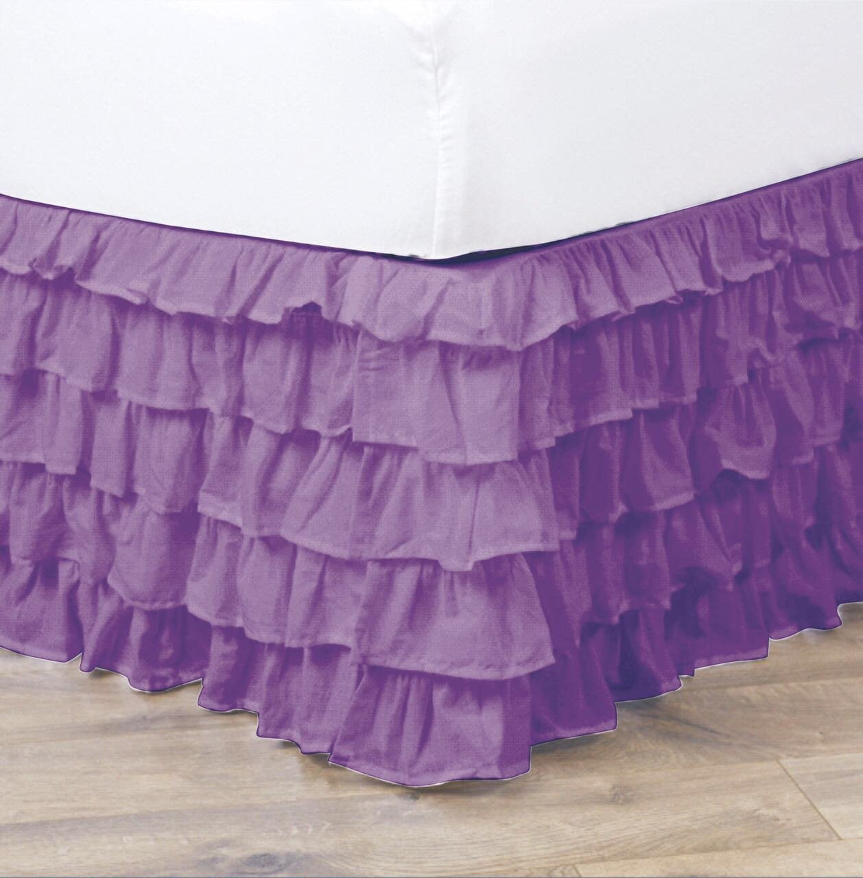 Empire Home Pleated Ruffled Bed Skirt Solid Dust Ruffle All Sizes