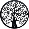 thumbnail image 1 of Arte de pared de metal, arte de pared de metal del árbol de la vida, signo familiar del árbol de metal, decoración de la pared del árbol de la vida, decoración del hogar, idea de regalo perfecta, 28 cm Rojo Verde Cocina, Decoración y Otros, 1 of 5