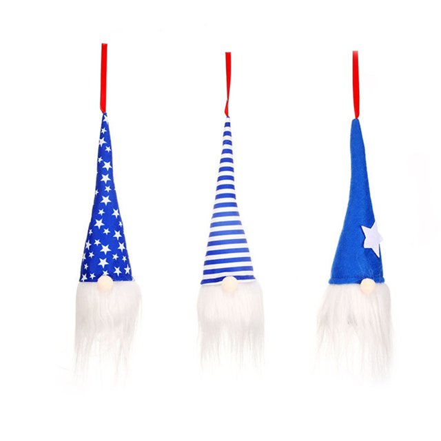3PC Día de la Independencia Patriótico Gnomo Felpa Regalos Conmemorativos Dolll Gnomos Muñeca con luces Wmkox8yii shdjk6989