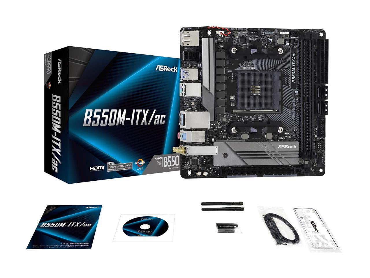 ASRock B550M-ITX/ac & Ryzen 5 5600xセット ASRock B550M-ITX/ac & Ryzen 5 5600xセット NEW AMD Ryzen 5 5600GT CPU +