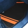 thumbnail image 4 of FH Group Carpet Liners Car Floor Mats with Faux Leather Stripes - Full Set, 4 of 5