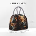 thumbnail image 2 of Fotbe Floral Fox Bolsa de Almuerzo con Estampado, Lonchera Aislada, Contenedor de Comida Reutilizable Tipo Cooler a Prueba de Fugas, 2 of 6