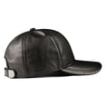 thumbnail image 5 of Brown Baseball Cap Genuine Leather Sheepskin Sna-pback Hi-gh Qu-ality Adjustable Dad Hat ,Soft Feel, 5 of 5