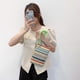 thumbnail image 4 of Bolsos de noche Likrtyny Rayas Totes Playa Vacaciones Monederos para Mujeres, 4 of 9