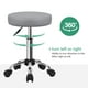 thumbnail image 4 of Silla de salón FURWOO, taburete ajustable con ruedas, color gris, 4 of 7