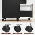 thumbnail image 2 of VASAGLE Industrial File Cabinet with 2 Drawers, Rolling Office Filing Cabinet, Greige and Black, 2 of 8