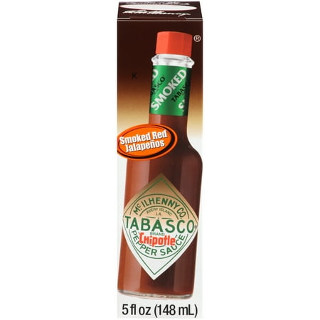 (2 Pack) Tabasco® Smoked Red Jalapenos Chipotle Pepper Sauce 5 fl. oz. (Best Hot Pepper Sauce)