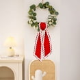 thumbnail image 7 of Wall Hangs Wreath Sash For Front Door Cotton Wreath Satin Sash Garland Ribbon Accessories WreathSash For Front Door Holiday For Wreaths Yard Doorway Indoor Outdoor Bow Bridal Shower H, 7 of 7