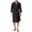 Black, variant on Mens Midi Robes Lightweight Kimono Breathable Bathrobe Home Spa Loungewear with Pockets Absorbent Bath Robe for Men