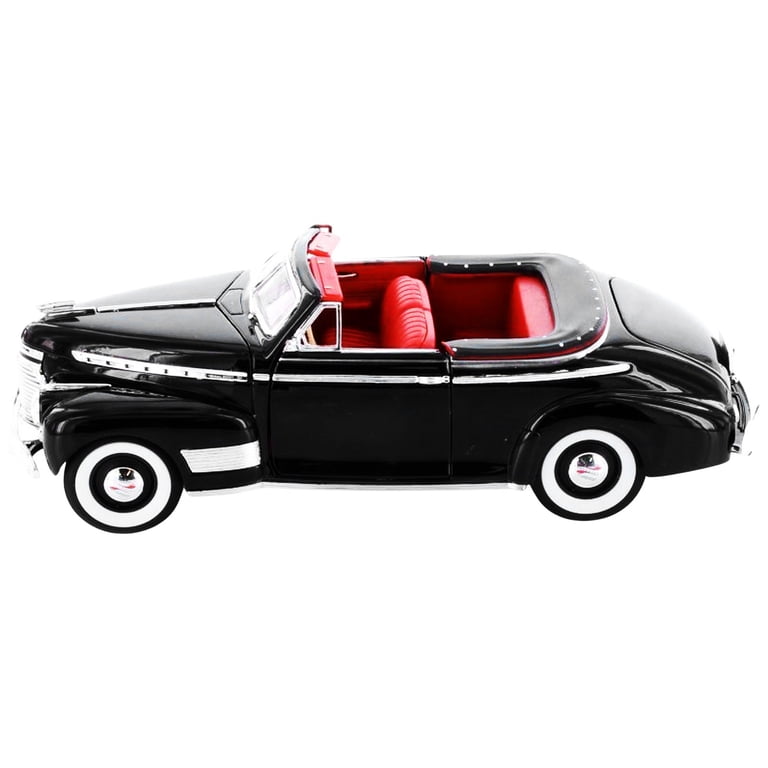 1941 Chevrolet Special Deluxe Convertible Black with Red Interior
