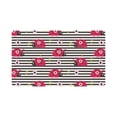 thumbnail image 1 of YUSDECOR Cute Cartoon Ladybug with Flowers on Stripes Doormat Rug Home Decor Floor Mat Bath Mat 30x18 inch, 1 of 3
