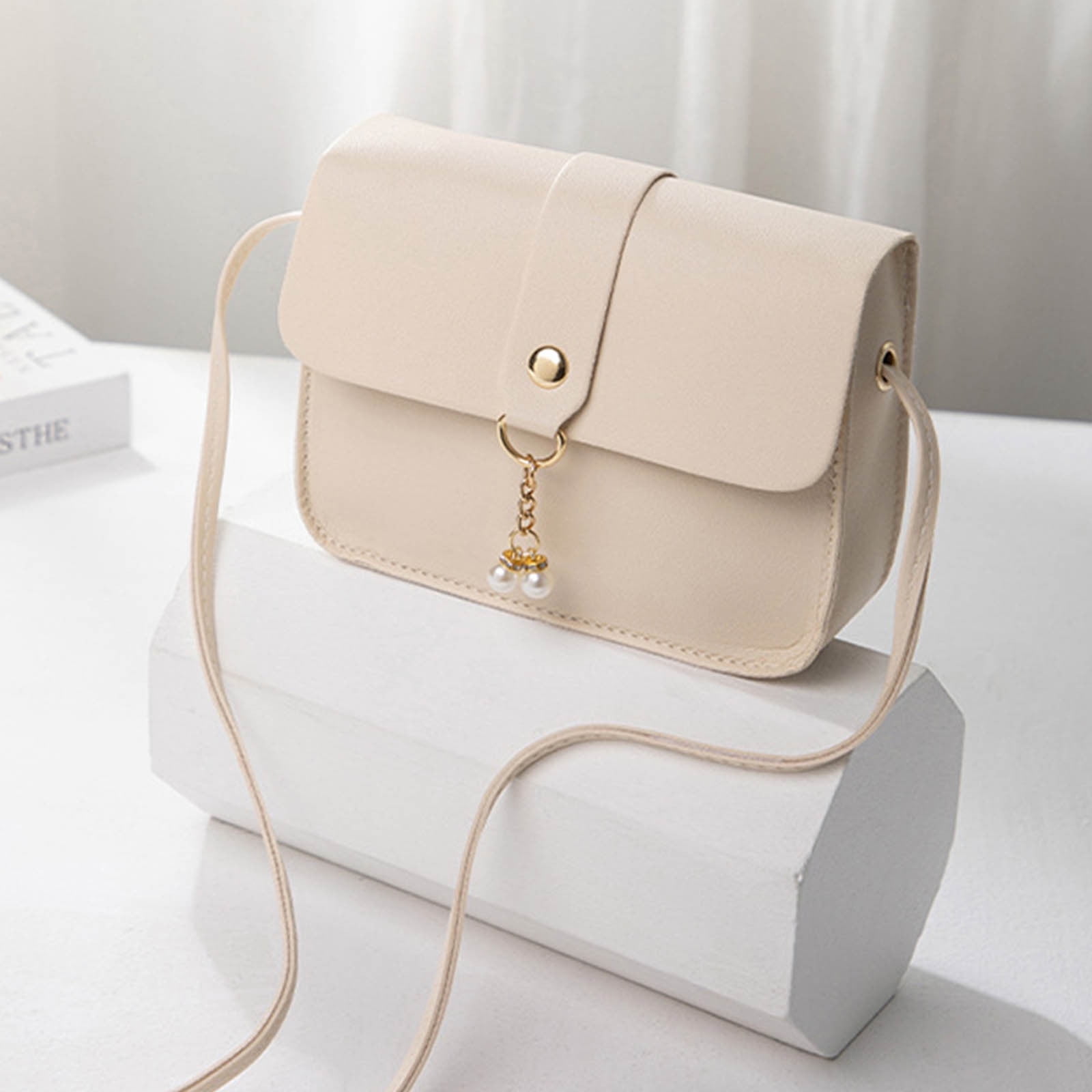 Beige Women Simply Fashion Bag Strap Messenger Shoulder Bag Beige Women Simply Fashion Bag Strap Messenger Shoulder Bag