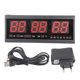 thumbnail image 2 of Reloj Despertador Digital ANGGREK LED Grande Temporizador de Pared, 2 of 8