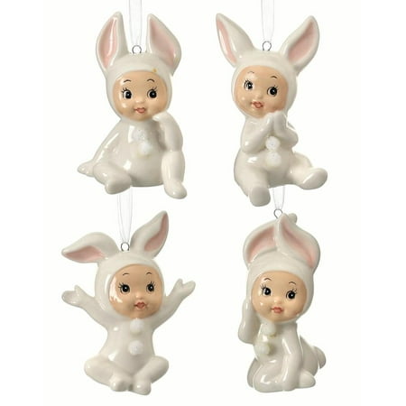 Regency Babies in Bunny Suits 4 Pc. Ornament Set