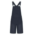 thumbnail image 5 of FRSASU Men's Denim Overalls Jean Shorts Bib Coveralls Casual Loose Fit Work Button Pockets Summer Jumpersui Black, 5 of 6