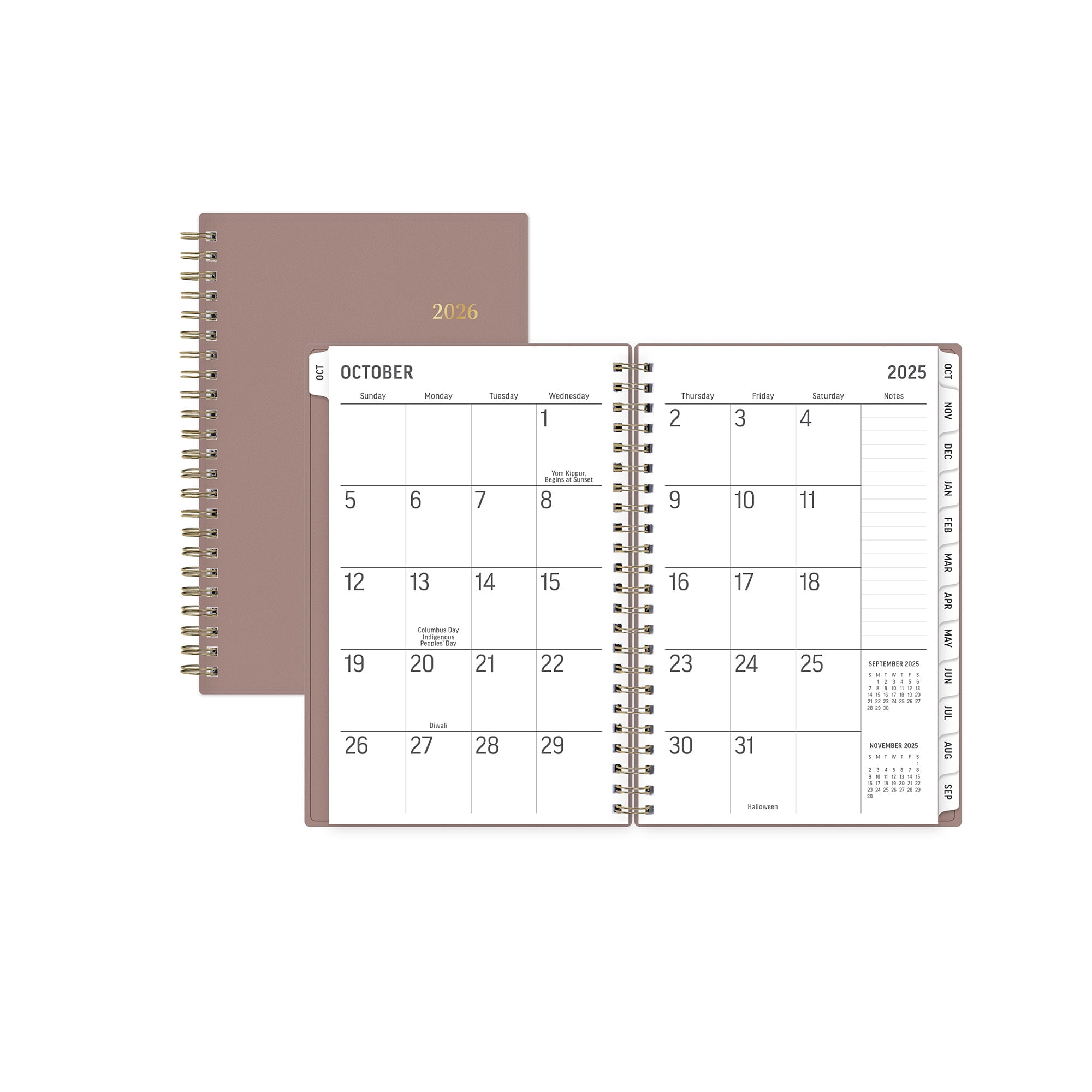 Blue Sky Monthly Weekly Medium Planner (5" x 8") Coco 15-Month October 2025 - December 2026