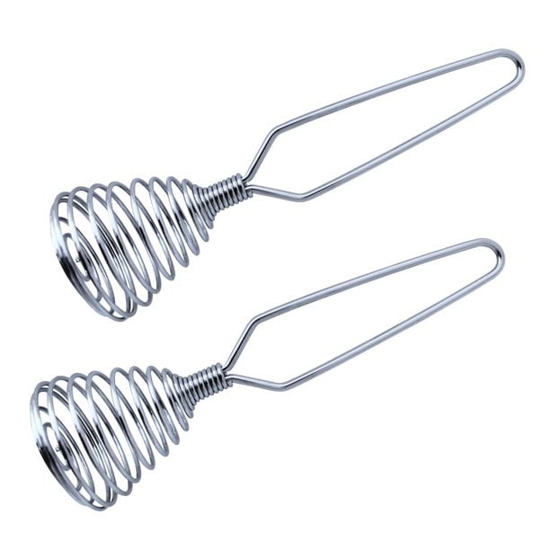 Set of 2 Mini French Spring Coil Whisks, 7 Inch