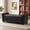 Black, variant on AVAWING Upgraded Armed Storage Bench, Leather Upholstered Ottoman for Living Room & Bedroom, Black