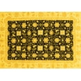 thumbnail image 1 of Ahgly Company Indoor Rectangle Oriental Yellow Traditional Area Rugs, 5' x 7', 1 of 4