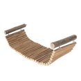 thumbnail image 1 of Chinchilla Suspension Bridge, Handcrafted Wooden Ladder Bridge Platform Toy Spacious Design Easy Installation Shrub Bendable  For Small Animal, 1 of 8