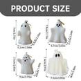 thumbnail image 2 of 1PC Halloween Ghost Shaped Wax Halloween Candles Halloween Candles Handmade Pattern Fragrant Candle Desktop Figurine Halloween Decoration For Home Decor White, 2 of 8