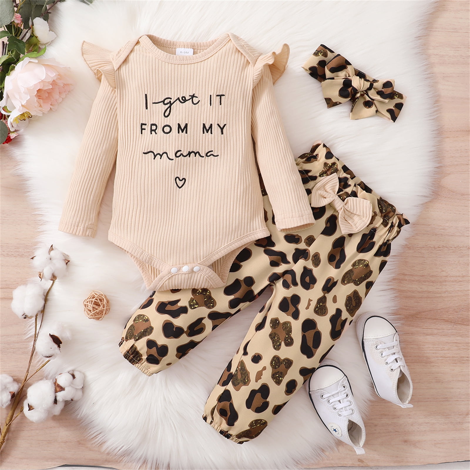 Baby Doll Clothes Accessories Cute Heart Leopard Pattern - Temu
