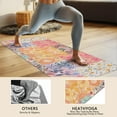 thumbnail image 4 of Pioneer Flower Floral Print Pattern Hot Yoga Mat Towel Non Slip for Hot Yoga - Quick-Drying Yoga Mat Cover with 4 Corner Pockets with Travel Bag - Hot Yoga Towel Non Slip 70"x26", 4 of 6