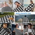 thumbnail image 5 of Black White Plaid Cooling Blanket,Lightweight Breathable Summer Throw Blanket with Double Sided Cold Effect,Modern Simple Buffalo Check Gingham Picnic Blankets Bed Sheet for Hot Sleepers 30"x40", 5 of 8