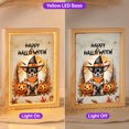 thumbnail image 2 of Happy Halloween Chihuahua Witches Hat Pumpkin Carving Acrylic Plaque with Wood Photo Frame Box Dog Lover Gifts Idea Light Box - 02019, 2 of 5