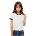 thumbnail image 6 of Ltctricy Girls Boys' T-Shirts Unisex Children Fashion Short Sleeve Crew Neck Casual Tees Loose Summer Tops 3-14 Years, 6 of 7