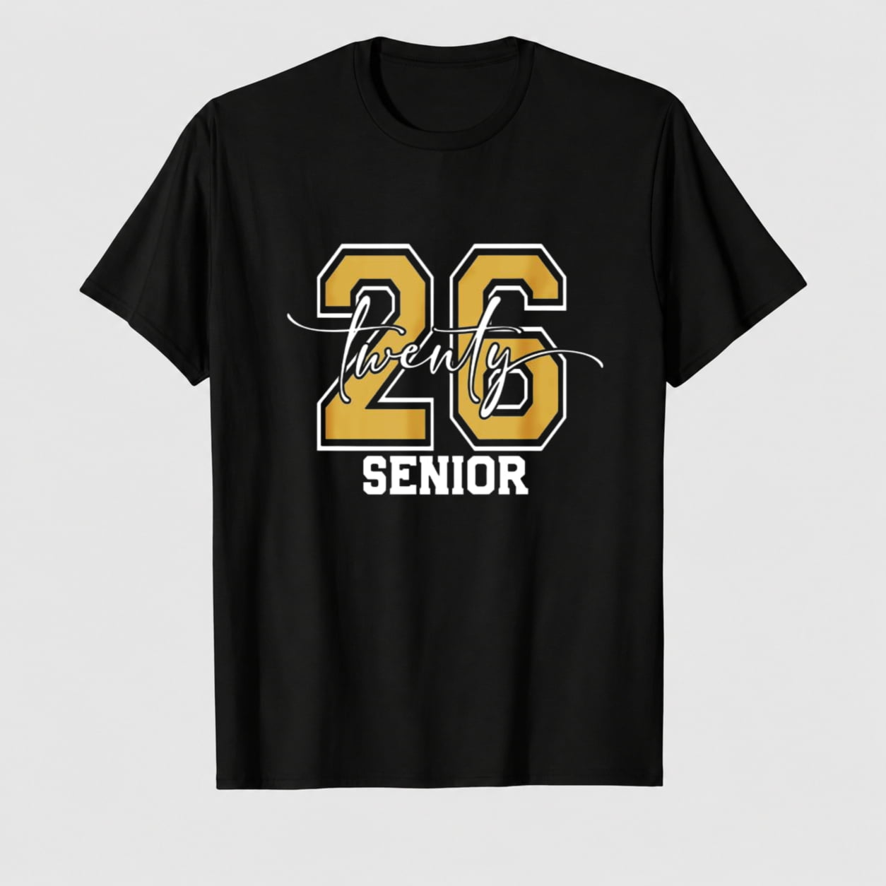 Senior 2026 Shirt Class of 2026 Graduation Tshirt Graphic Tees Crew Neck