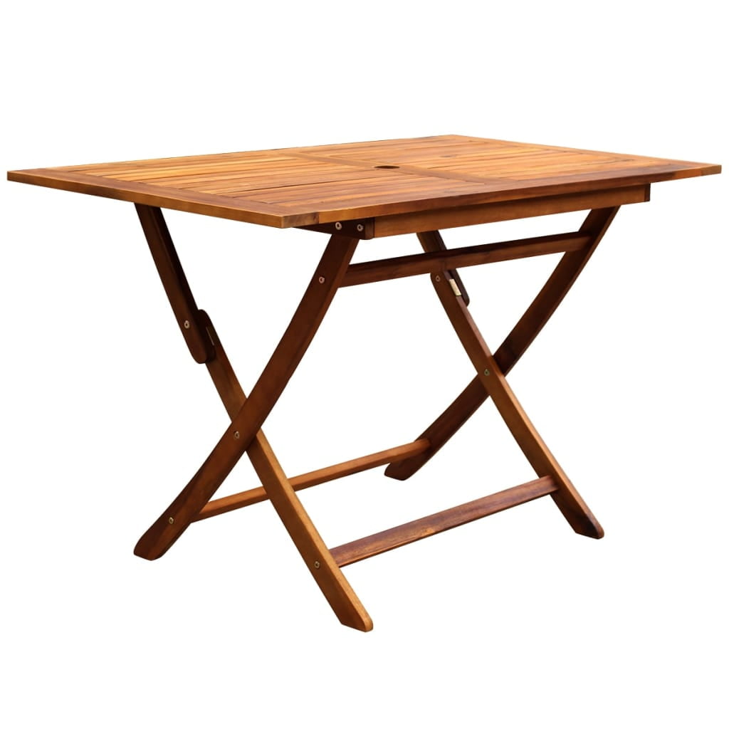 Kepooman Outdoor Patio Solid Eucalyptus Wood Folding Dining Table Set, Set of 5, Brown Kepooman Outdoor Patio Solid Eucalyptus Wood Folding Dining Table Set, Set of 5, Brown