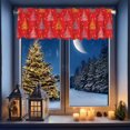 thumbnail image 3 of Cortinas navideñas con ciervos de Papá Noel para sala de estar, 137 x 45 cm, exquisitas cortinas navideñas para ventanas, decoraciones festivas que hacen que la ventana luzca el manto navideño., 3 of 6