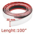 thumbnail image 4 of Fauful 100 Inch Car Bumper Door Edge Lip Guard Chrome Moulding Trim Strip, 4 of 5