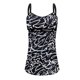 thumbnail image 4 of Gibobby Traje de baño de una pieza Traje de baño de temperamento de moda Traje de baño de falda de tamaño Traje de baño de doble hombro Halter Traje de b(C,XL), 4 of 5