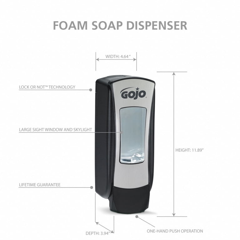 GOJO, Hand Hygiene Dispenser, ADX-12, Manual Wall Mount, 1 Ct
