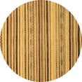 thumbnail image 1 of Ahgly Company Indoor Round Oriental Brown Modern Area Rugs, 4' Round, 1 of 4