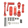 thumbnail image 2 of RC Steering Bellcrank Servo Set, RC Steering Assembly Wearable Aluminum Alloy Upgrade Part  For 1/10 RC Car Red,Dark Blue,Silver, 2 of 8