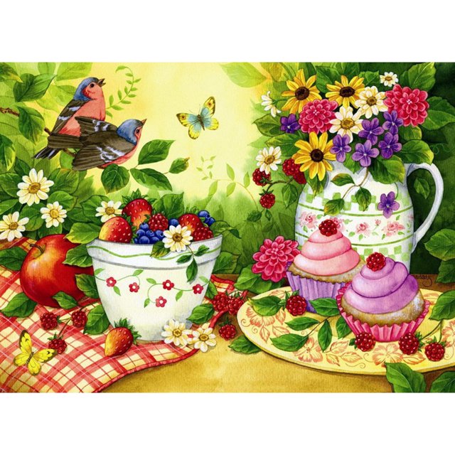 Taladro Diamante Pintura (DF3840) 5D DIY Completo Pájaro Bordado Mosaico Craft Kit (LD082) 20X30cm Hugtrwg Para estrenar