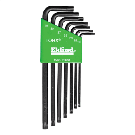 Eklind Tool 10907 7 Piece Long Torx L-Key Set