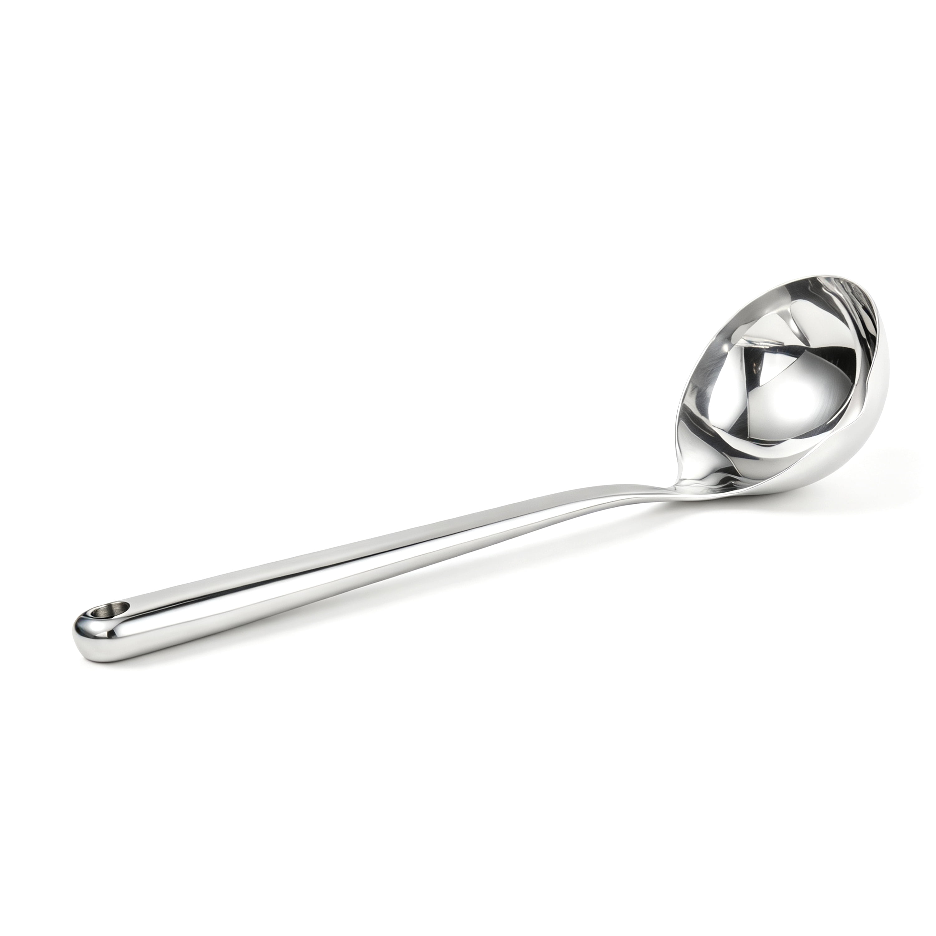 Mainstays 12.5-Inch Stainless Steel Cooking Ladle, Dishwasher Safe