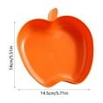 thumbnail image 2 of Qholemyo Apples Shape Plates Dishwasher Microwave Safe Plastic Reusable Plates For Kitchen Or Camping 5.7x5.5 Inches, Cute Small & Snack Plates For Daily Use, 2 of 5