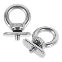 2 Pcs Marine Hardware Canoe Kayak Track Mount Tie Boat Eyelet Hook Kayak Lashing Hook