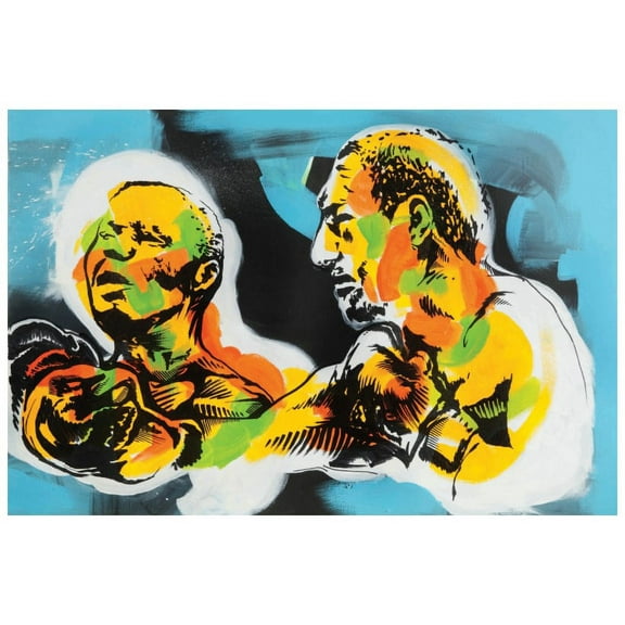 Marmont Hill Mh-Jrug-03-2-C-24 16" X 24" "Champ" Giclee Art Print On Stretched Canvas By