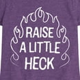 thumbnail image 3 of Instant Message - Raise A Little Heck - Toddler & Youth Girls Short Sleeve Graphic T-Shirt, 3 of 6