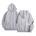 thumbnail image 7 of Women Sweatshirts Women's Casual Hoodie with Ocean Print Pullover for Daily and Wear in Stylish Cozy Comfort Grey L, 7 of 7