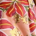 thumbnail image 6 of TIHLMK Women's Bohemian V-Neck Printed Dresses Short Sleeve Crew Neck Chiffon Dresses Elegant Casual Summer Wear, 6 of 9